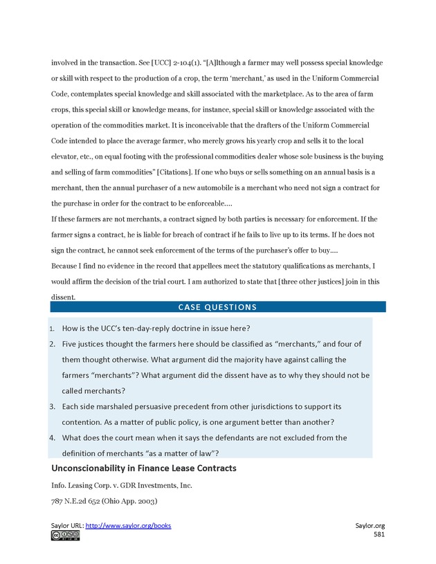 Business Law and the Legal Environment - Page 581